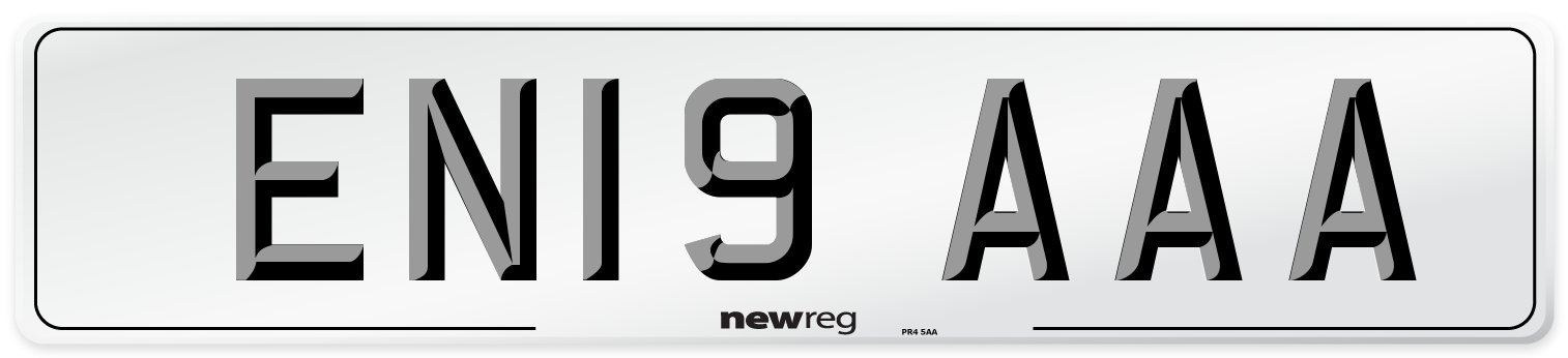 EN19 AAA Number Plate from New Reg